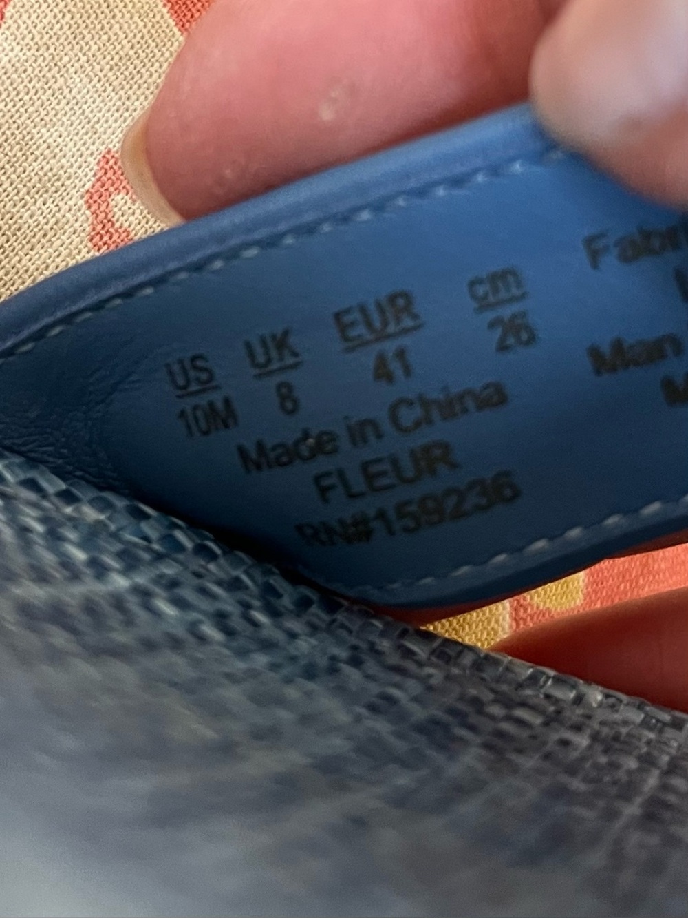 J. McLaughlin Blue Denim Espadrille Slide with Bamboo Accent - Picture 5 of 6